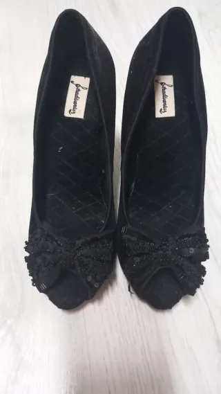 Zapatos de tacón fiesta terciopelo