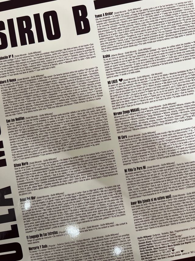 Vinilo SOLEÁ MORENTE SIRIO B