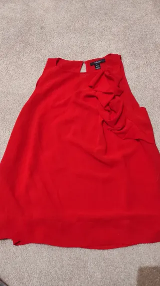 Blusa Sfera Roja Talla M Adorno Lateral