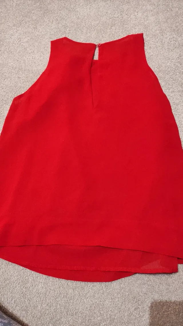 Blusa Sfera Roja Talla M Adorno Lateral