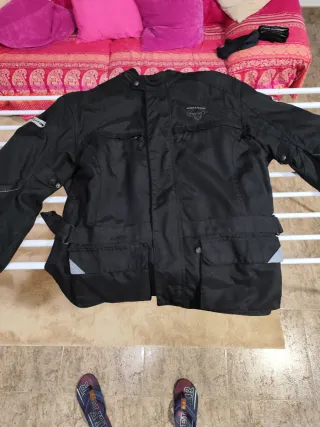 Chaqueta Moto Bullson Negra Usada