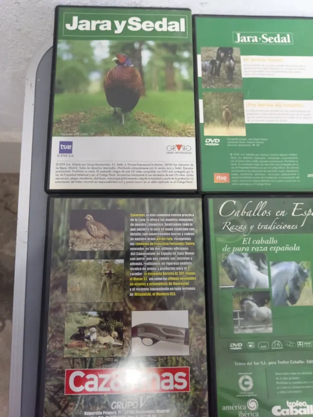 8 DVDs Documentales y Deportes