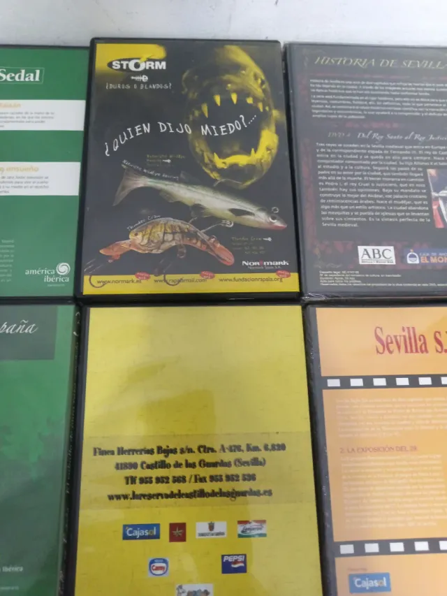 8 DVDs Documentales y Deportes