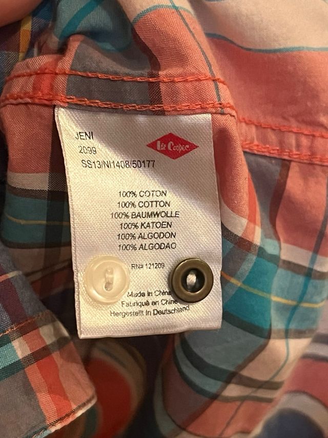 Camisa Lee Cooper XL Cuadros