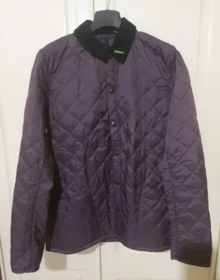 Parka Barbour Heritage Liddesdale Quilt morada