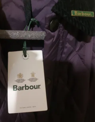 Parka Barbour Heritage Liddesdale Quilt morada