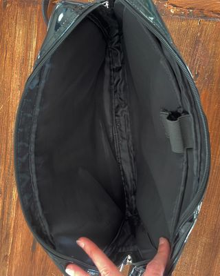 Borsa a Spalla Nera Lucida Vintage / Anni 2000