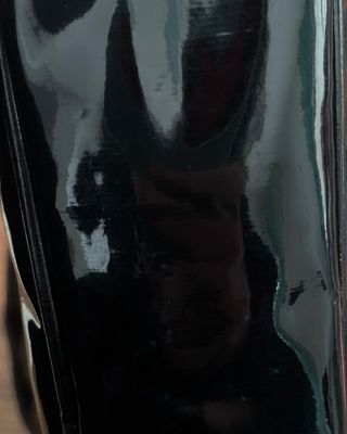 Borsa a Spalla Nera Lucida Vintage / Anni 2000