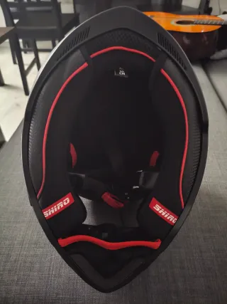 Casco Shiro Negro Mate XL 60cm Nuevo