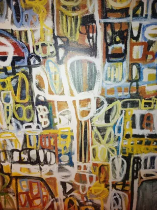 Lienzo Abstracto Multicolor Ikea 2009