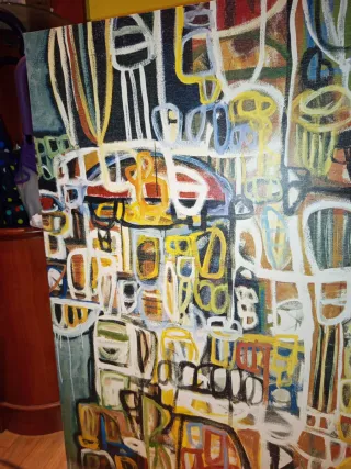 Lienzo Abstracto Multicolor Ikea 2009