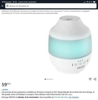 Humidificador HoMedics TotalComfort