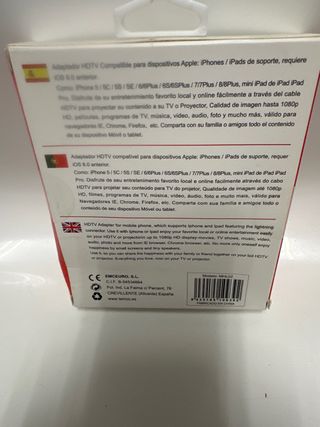 Adaptador MHL TEMCO HDTV Cable iPhone