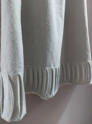 Gonna D.exterior grigia lavorata a maglia