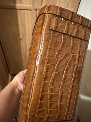 Bolso Piel Ralph Lauren Marrón Cocodrilo