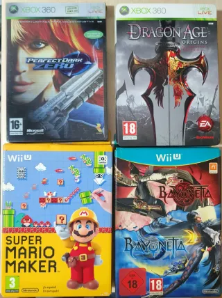 Lote 4 Videojuegos Wii U y Xbox 360