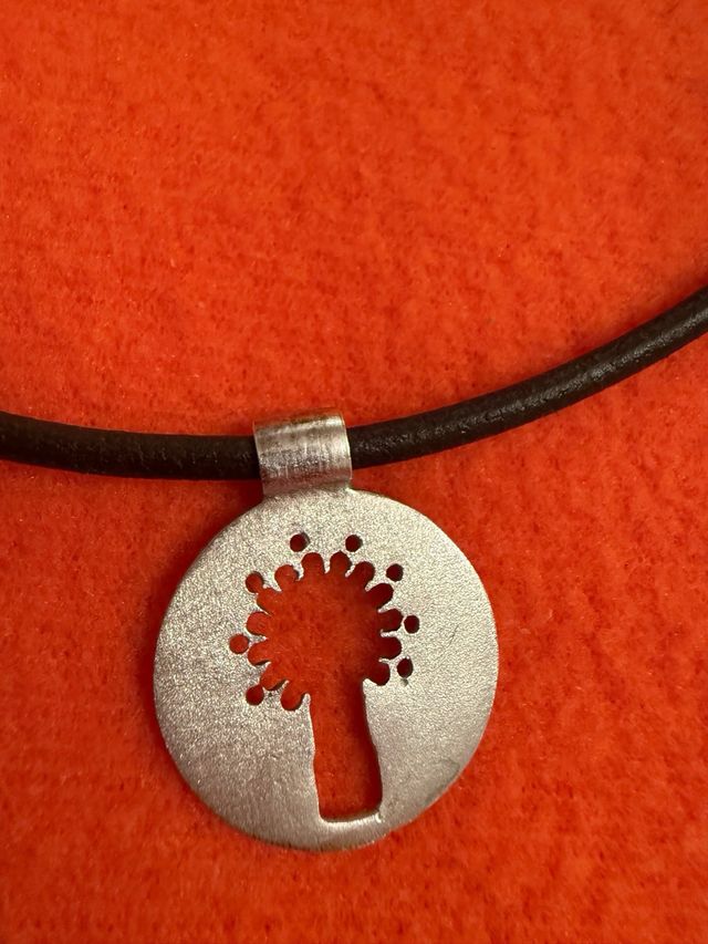 Colgante Virgen del Pilar Plata con Gargantilla