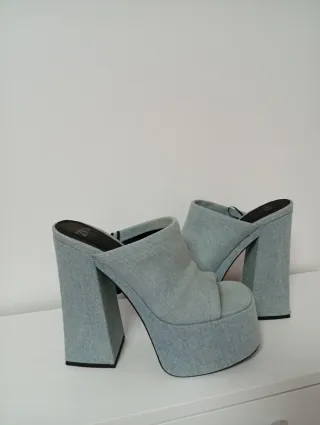 Zapatos de plataforma vaqueros