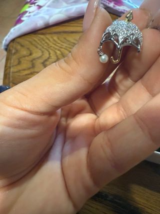 Colgante Paraguas con Perla