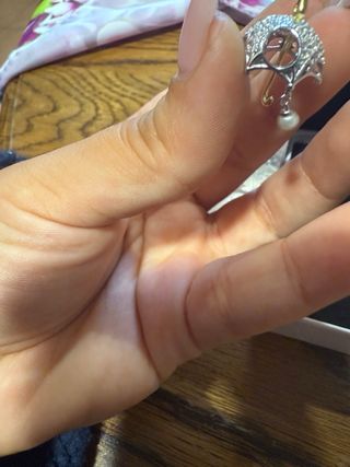 Colgante Paraguas con Perla