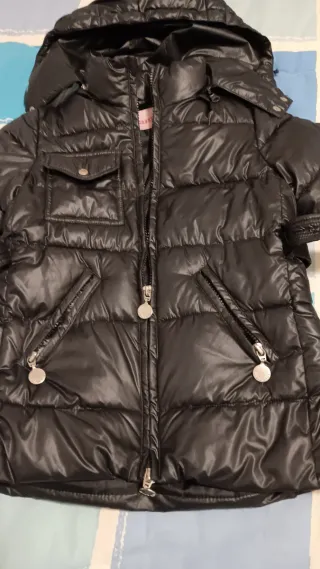 Cappotto imbottito bambina nero