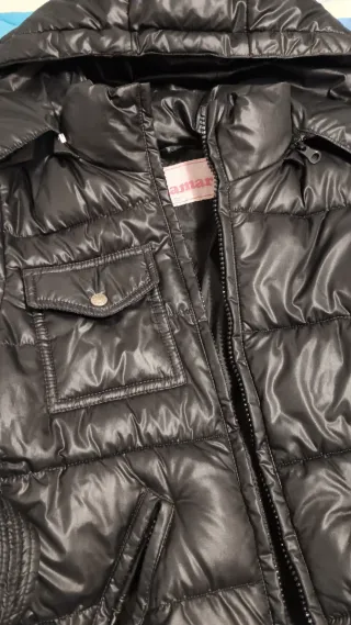 Cappotto imbottito bambina nero