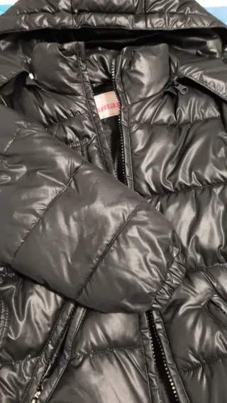 Cappotto imbottito bambina nero