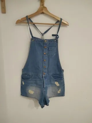 Mono corto vaquero Zara Talla M