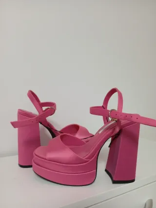 Zapatos de plataforma rosa