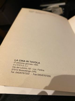 Libro cucina : la cina in tavola