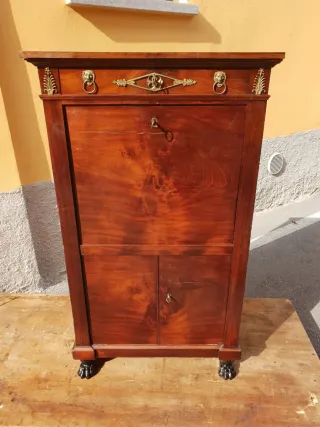 Secretaire ribalta Scrittoio antico impero restaur