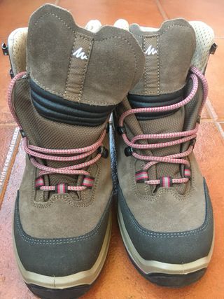 Botas senderismo Quechua Marrón/Rosa