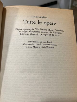 Dante tutte le opere