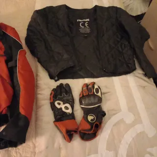 Chaqueta Moto Negra y Roja Talla M