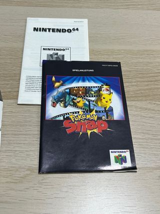 Pokemon Snap Nintendo 64 Caja y Manual pal noe