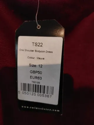 Vestido fiesta granate