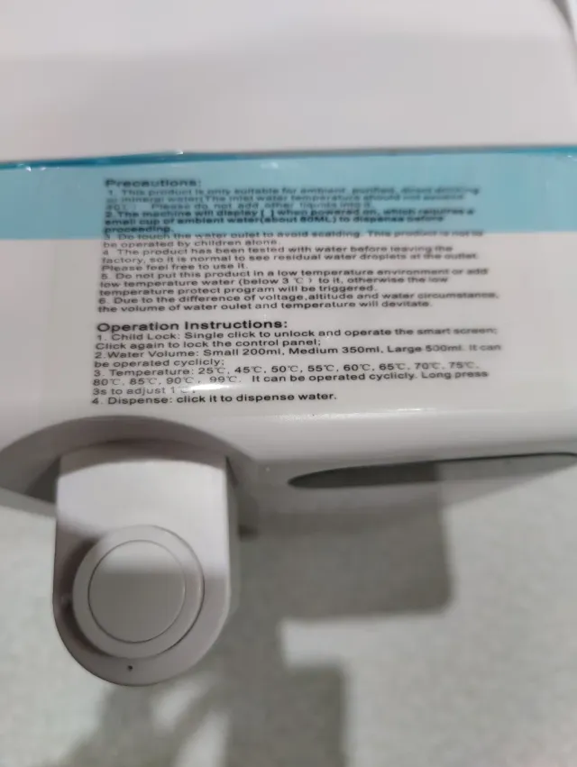 Dispensador de agua caliente