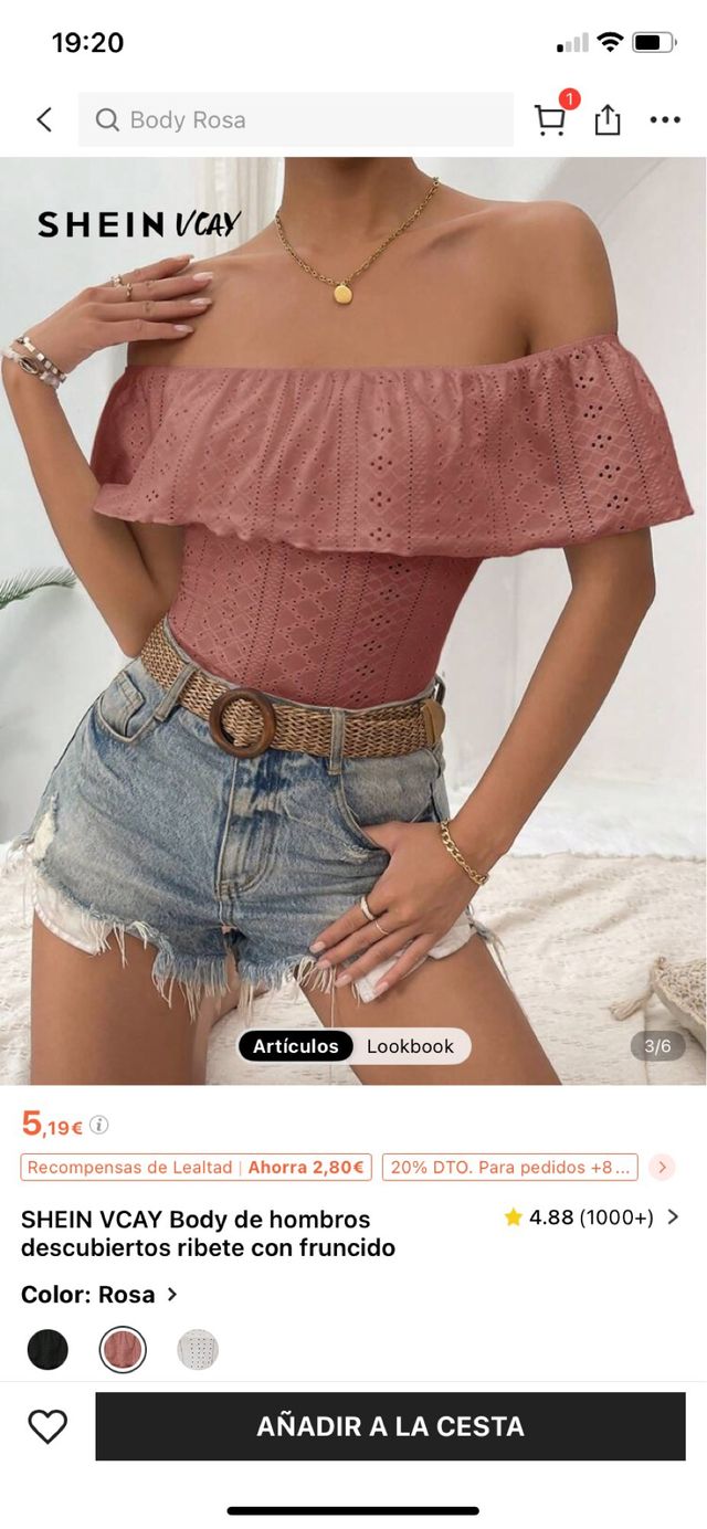 3 Bodys di SHEIN con spalle scoperte