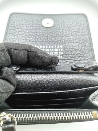 Cartera Plegable Maison Margiela Negra