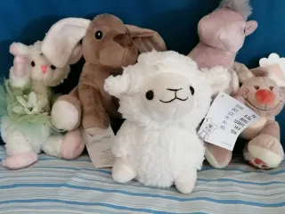 Set 5 peluche nuovi con cartellino