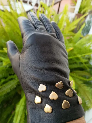 Guantes de piel vintage señora Acosta