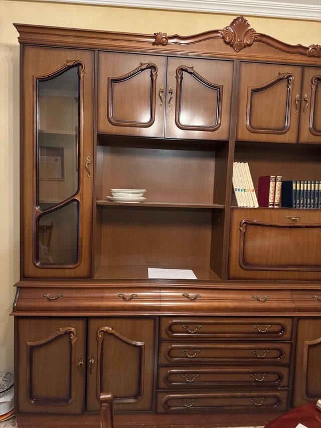 Mueble de salón madera años 80