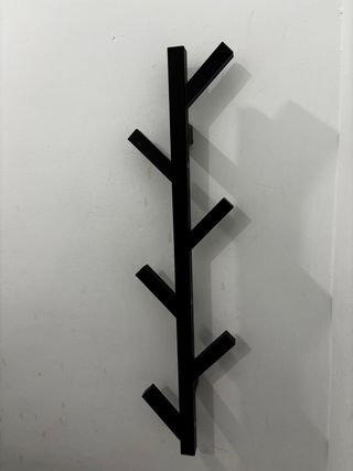 Appendiabiti in legno nero