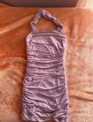 Vestido corto lila Shein Talla M