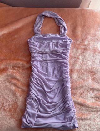 Vestido corto lila Shein Talla M