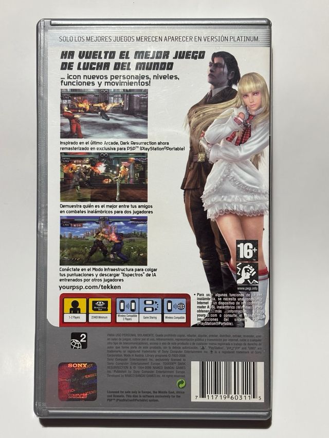 Tekken Dark Resurrection PSP Completo