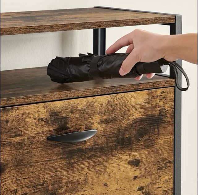 Zapatero 3 Puertas Madera y Metal