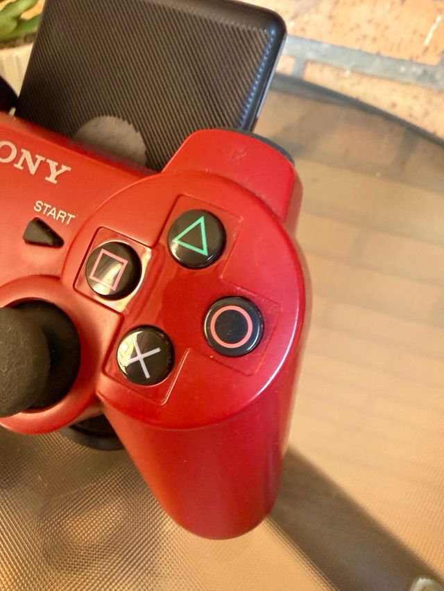 Controle PS3 vermelho
