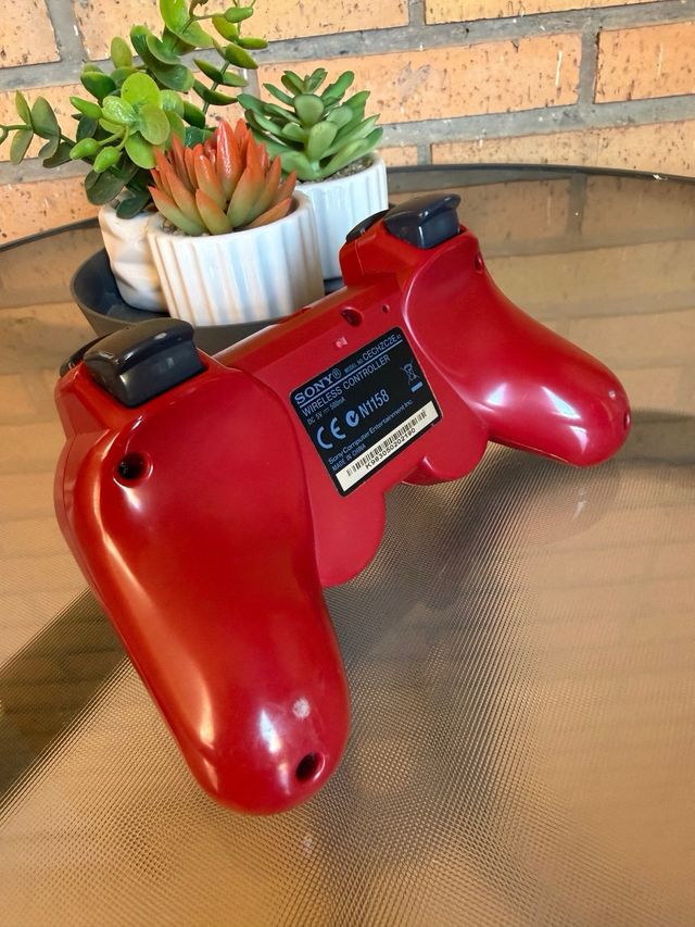 Controle PS3 vermelho