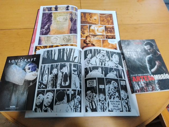 Rosa secreta+Plenilunio+Lovecraft+Quiroga+Garduño